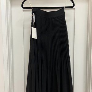 Wilfred Terre Skirt Pleated, black midi skirt